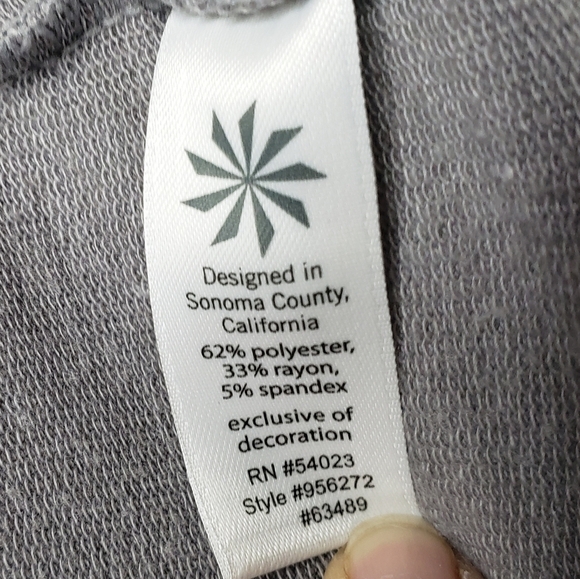 Athleta Hi Low Curved Hem Super Soft Raglan Long Sleeve Crew Neck Top 2X Plus - Picture 8 of 9